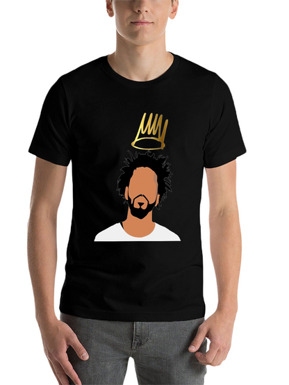 J Cole Crown Graphic Black T-Shirt