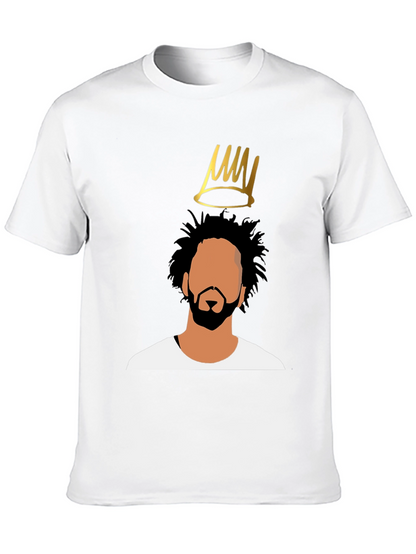 J Cole Crown Graphic Black T-Shirt