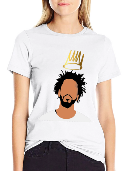 J Cole Crown Graphic Black T-Shirt