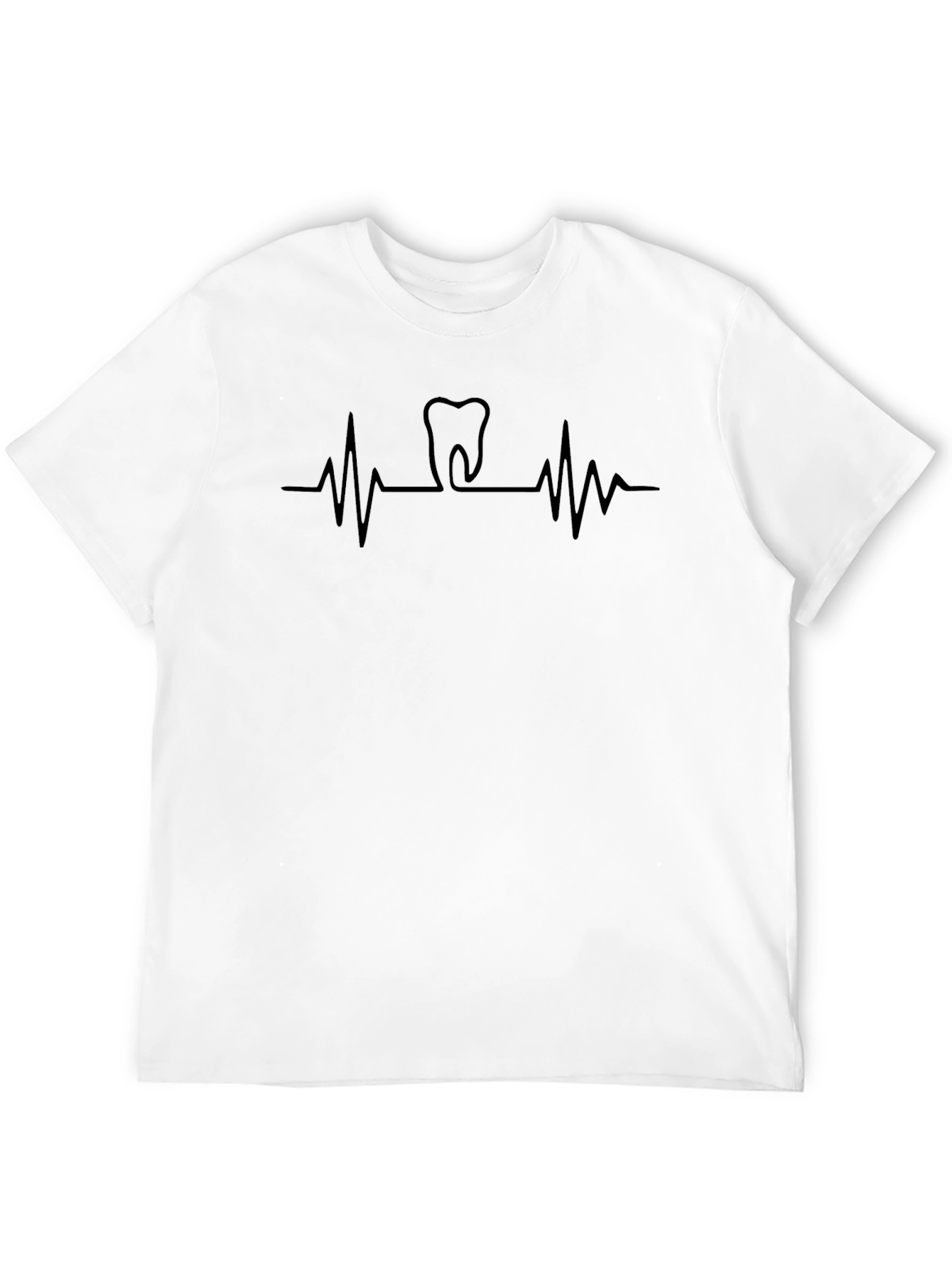 Dentist Heartbeat T-Shirt - Black Graphic Tee