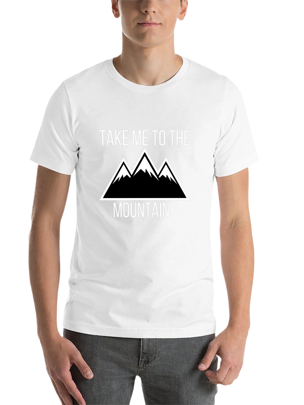 Take Me To The Mountains Black Graphic T-Shirt