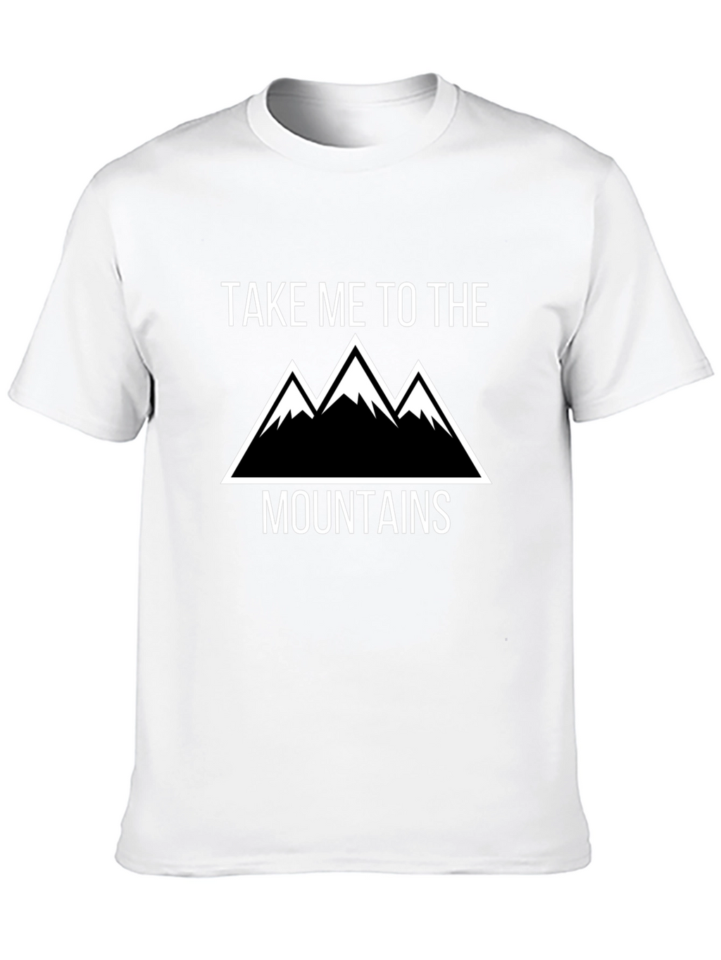 Take Me To The Mountains Black Graphic T-Shirt