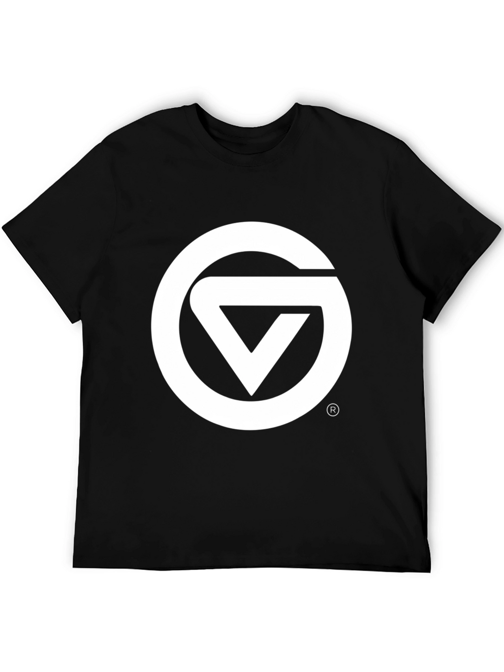 Black Graphic Tee - Circle & Triangle Logo