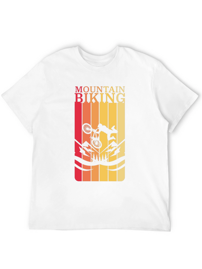 Mountain Biking Graphic Tee - Black T-Shirt