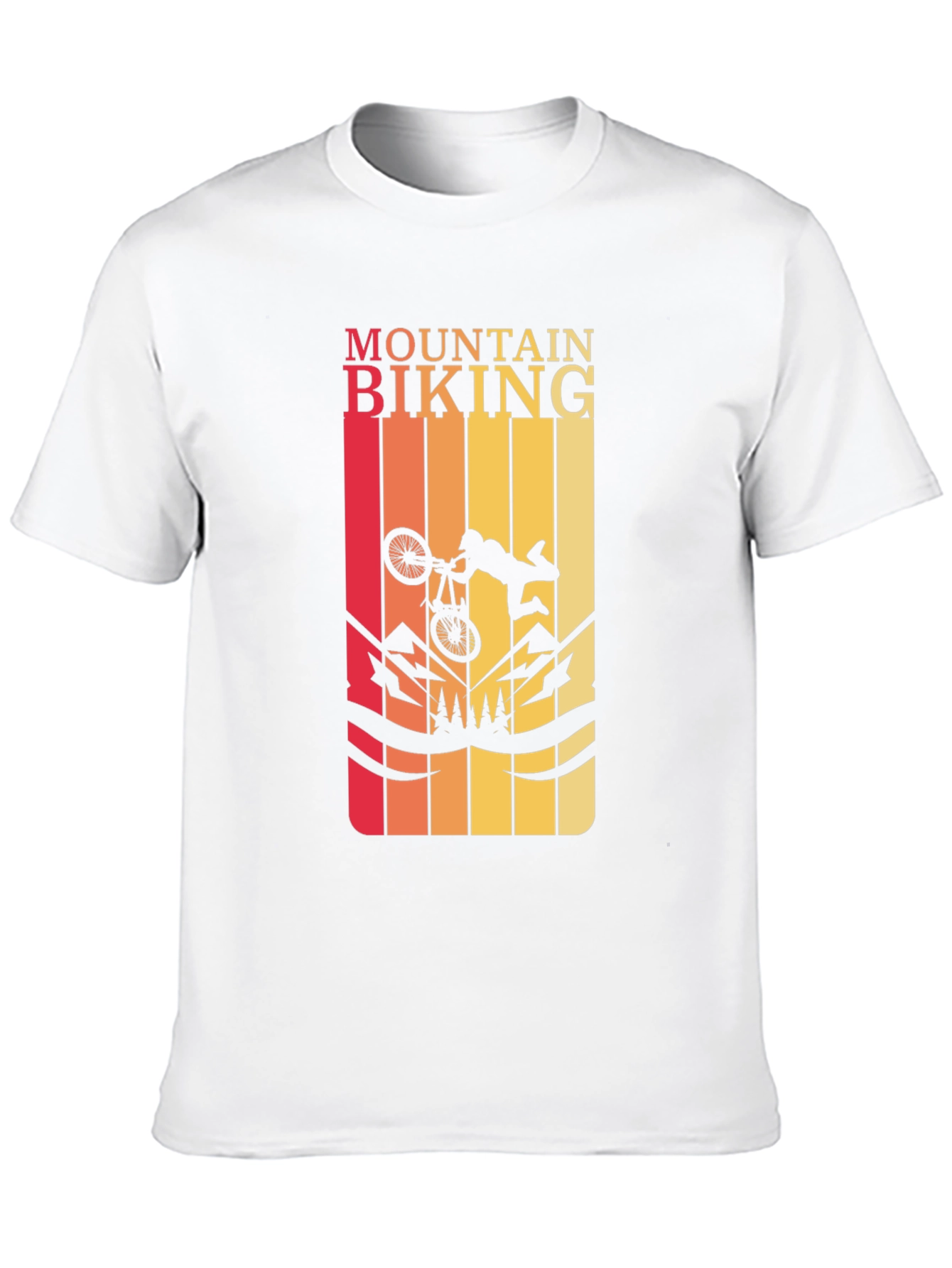Mountain Biking Graphic Tee - Black T-Shirt