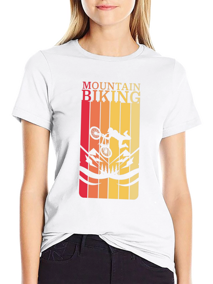 Mountain Biking Graphic Tee - Black T-Shirt
