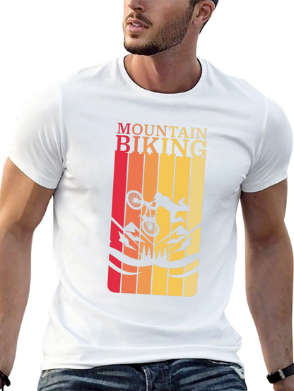 Mountain Biking Graphic Tee - Black T-Shirt