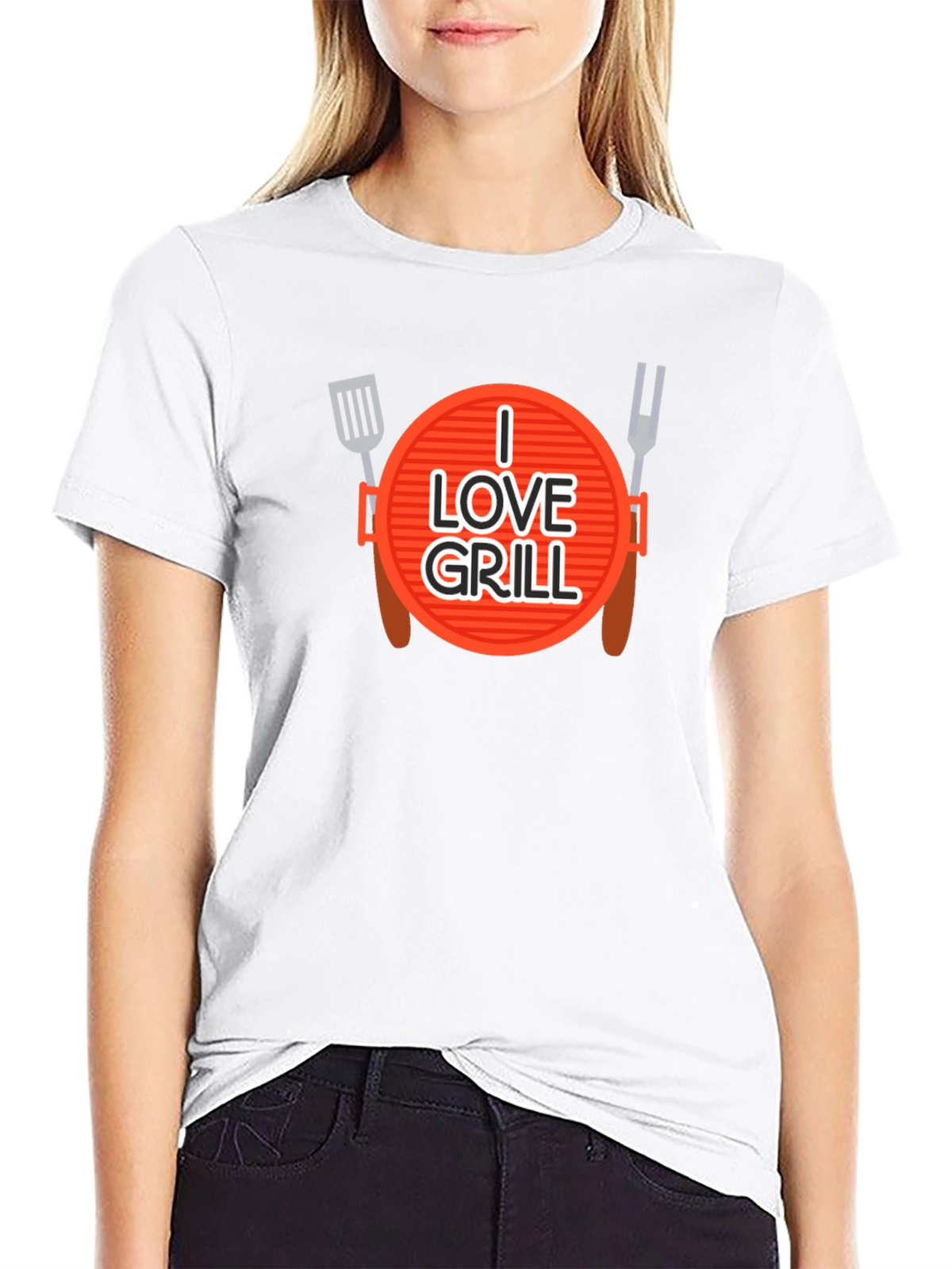 I Love Grill Graphic T-Shirt - BBQ Master Apparel