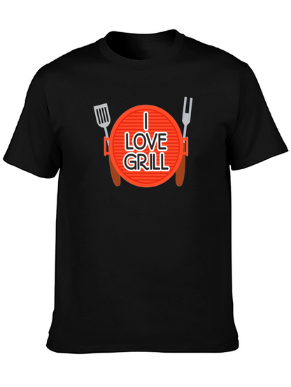 I Love Grill Graphic T-Shirt - BBQ Master Apparel
