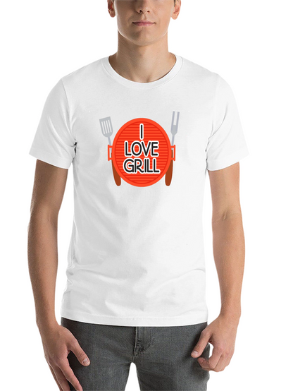 I Love Grill Graphic T-Shirt - BBQ Master Apparel