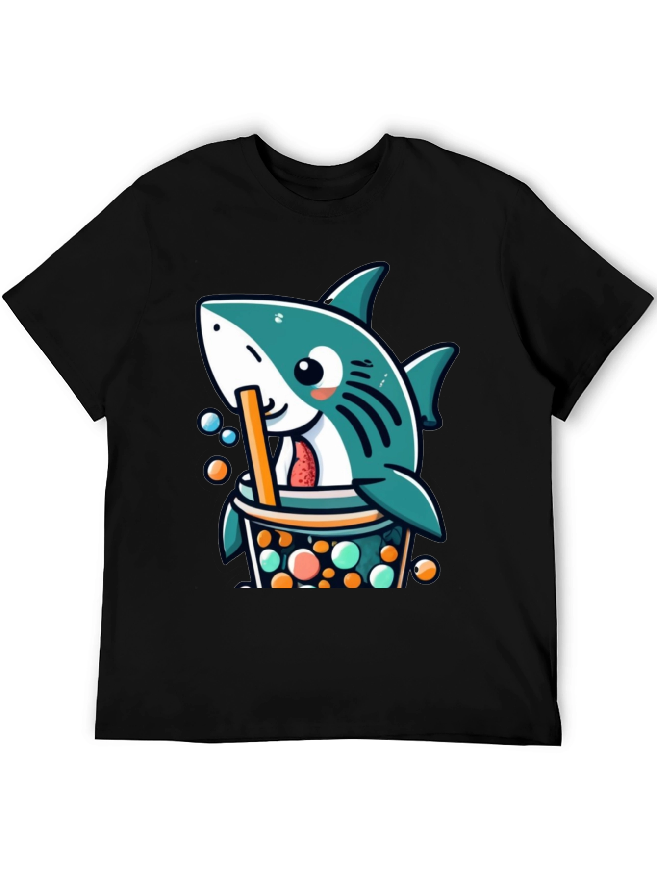 Boba Shark T-Shirt - Cute Kawaii Bubble Tea Graphic Tee