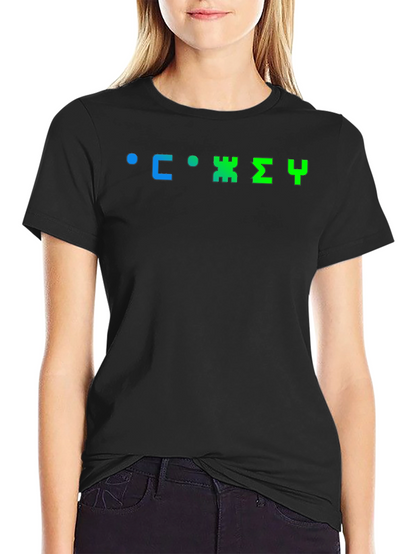 Retro Russian Typography Black T-Shirt