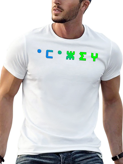 Retro Russian Typography Black T-Shirt