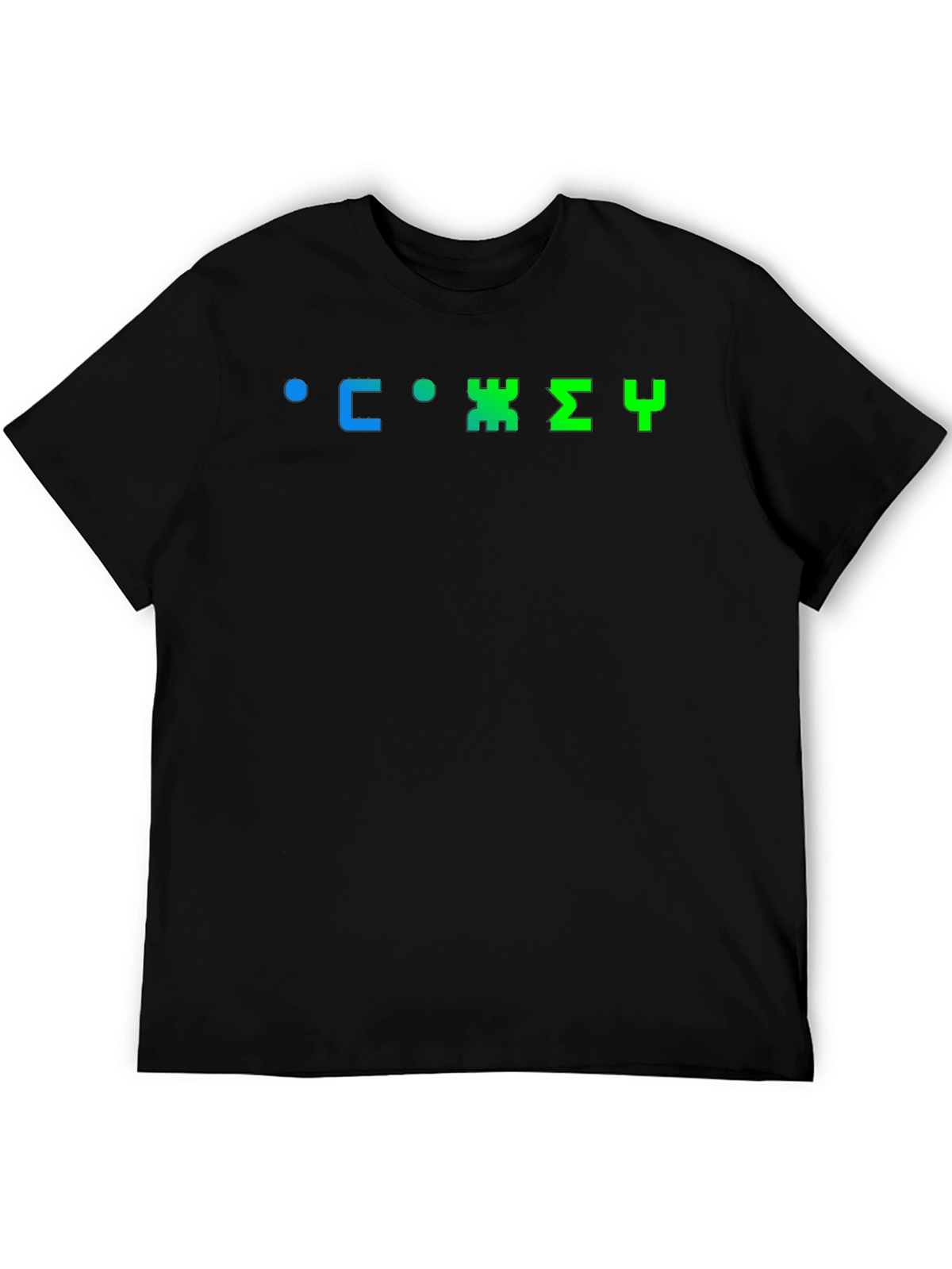 Retro Russian Typography Black T-Shirt