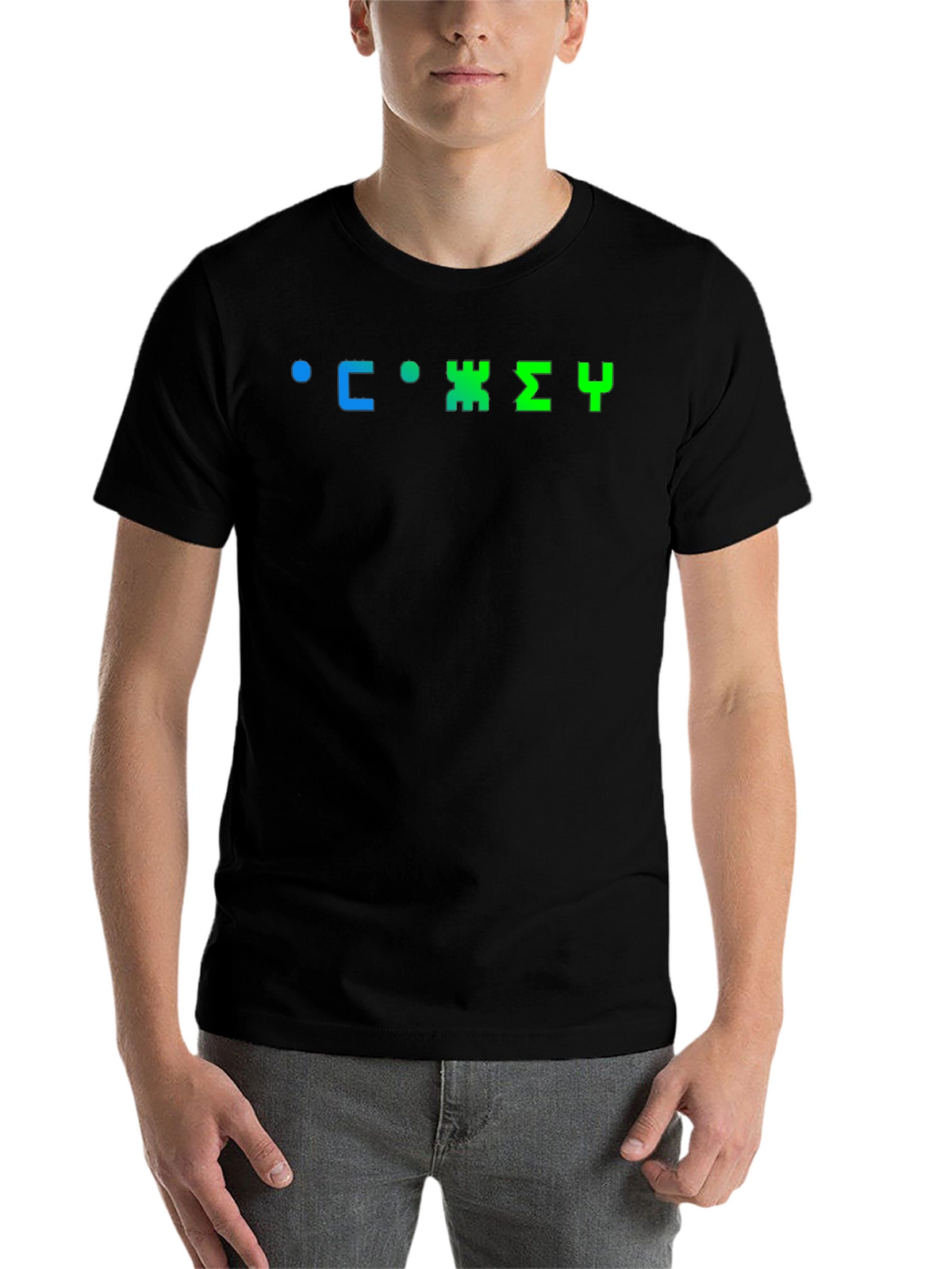 Retro Russian Typography Black T-Shirt