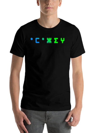 Retro Russian Typography Black T-Shirt