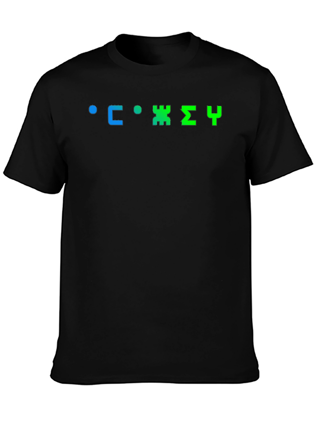 Retro Russian Typography Black T-Shirt