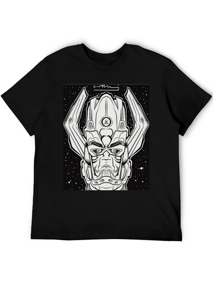 Galactus Graphic Tee - Black Comic Book Shirt