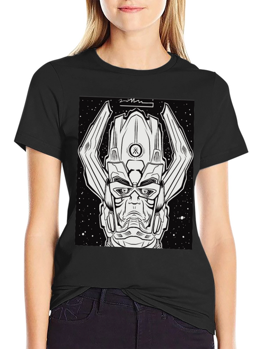 Galactus Graphic Tee - Black Comic Book Shirt
