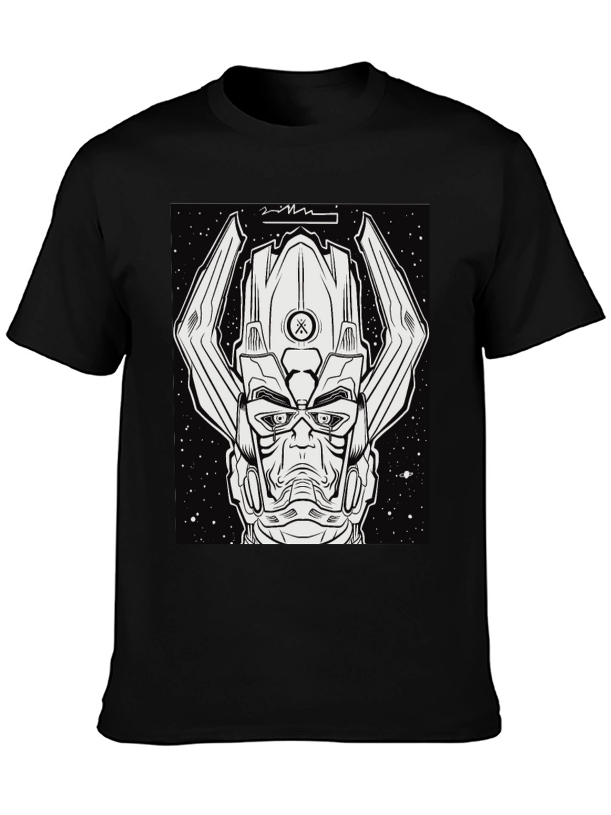 Galactus Graphic Tee - Black Comic Book Shirt