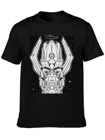 Galactus Graphic Tee - Black Comic Book Shirt