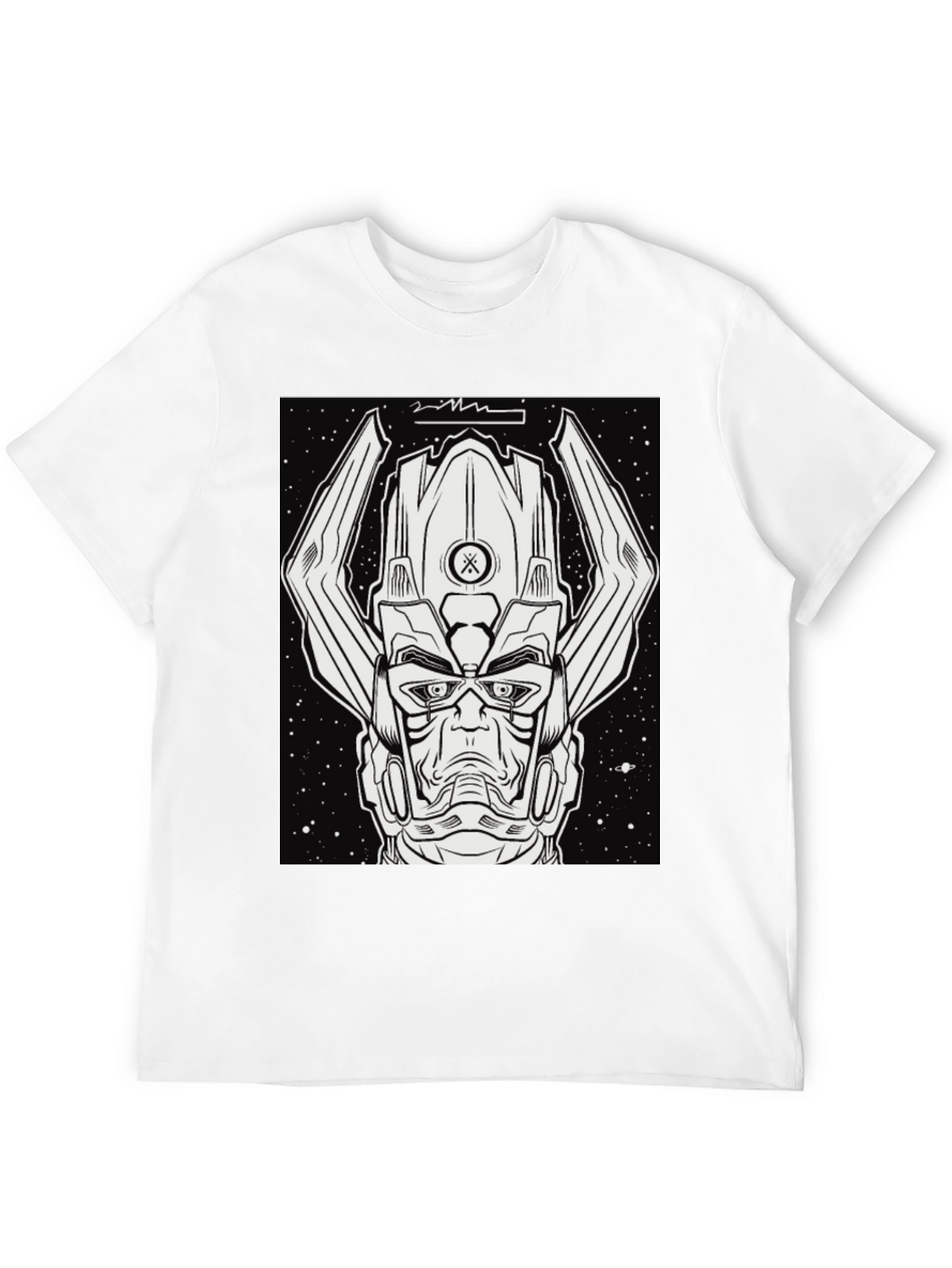 Galactus Graphic Tee - Black Comic Book Shirt