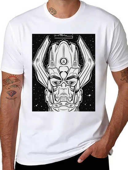 Galactus Graphic Tee - Black Comic Book Shirt