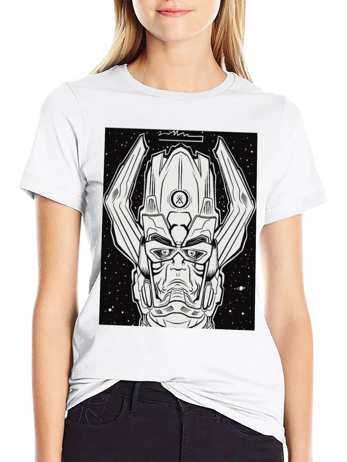 Galactus Graphic Tee - Black Comic Book Shirt