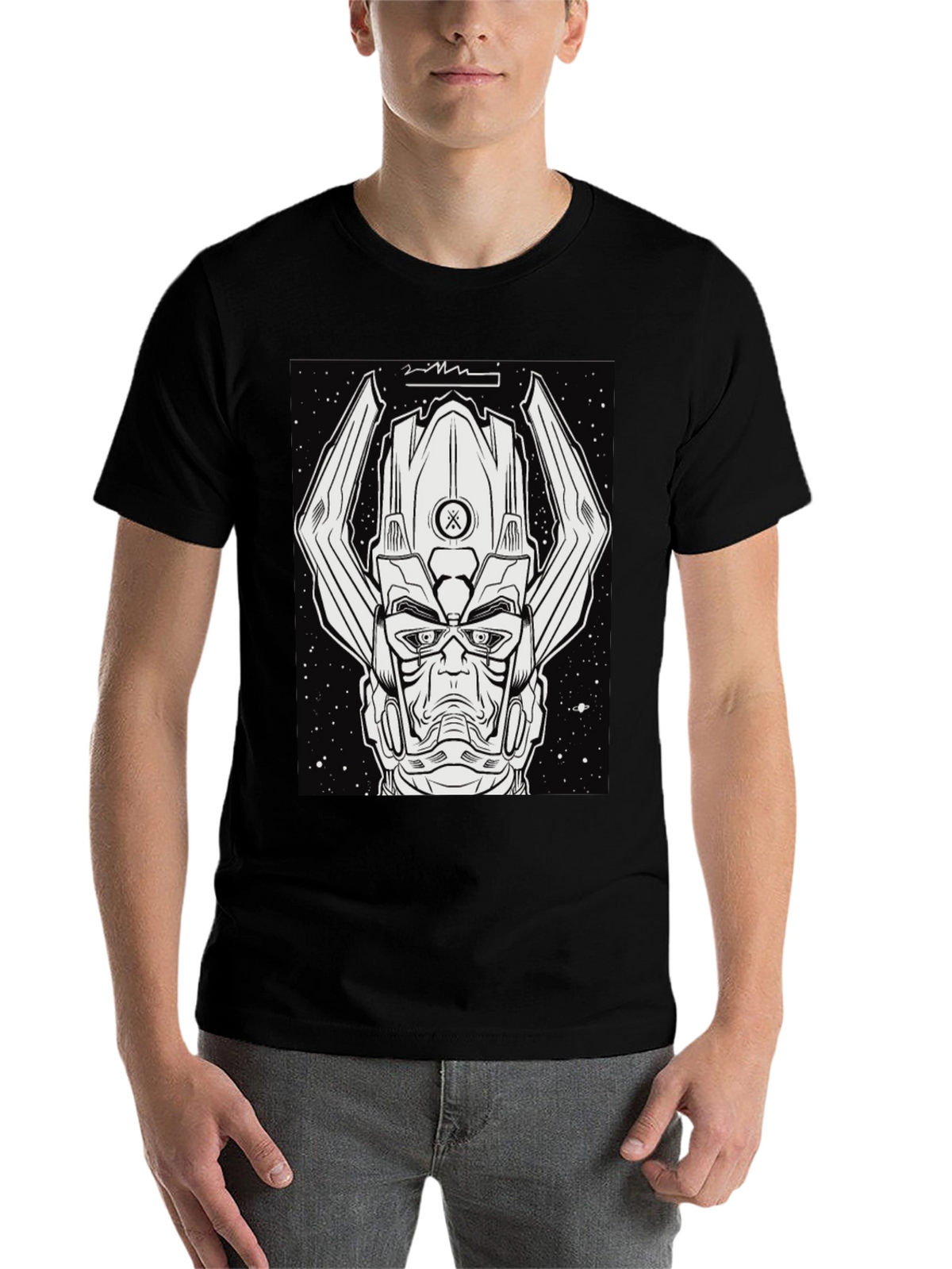 Galactus Graphic Tee - Black Comic Book Shirt