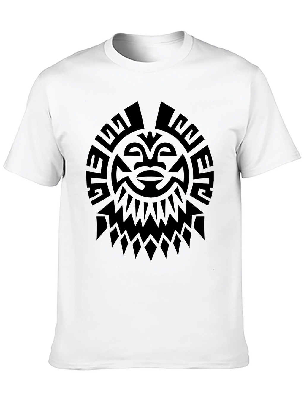 Tribal Sun Graphic Tee - Black