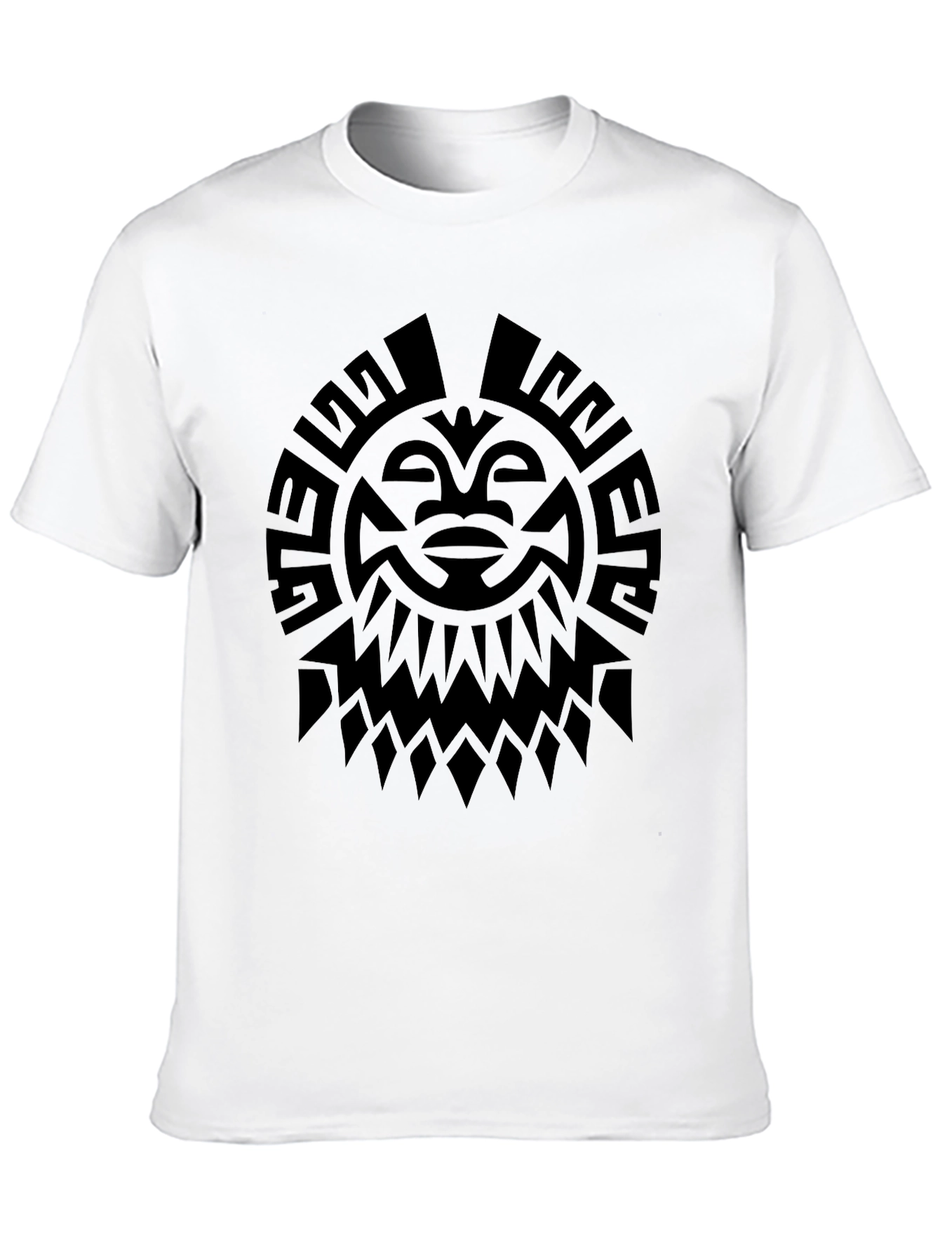 Tribal Sun Graphic Tee - Black