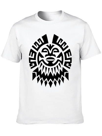 Tribal Sun Graphic Tee - Black
