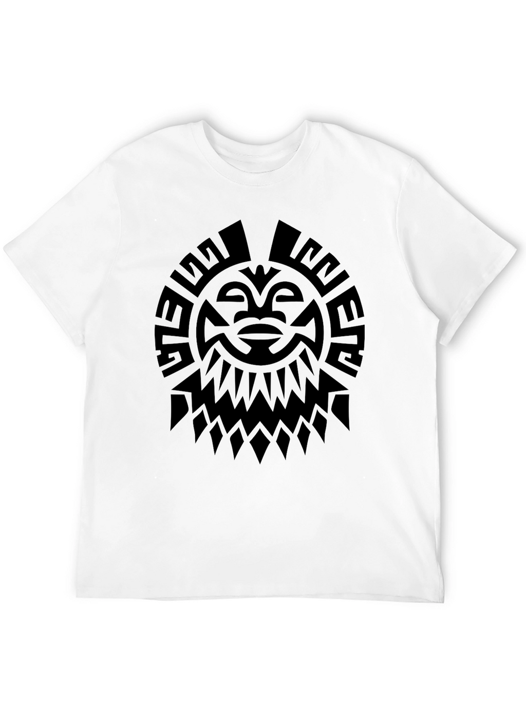 Tribal Sun Graphic Tee - Black