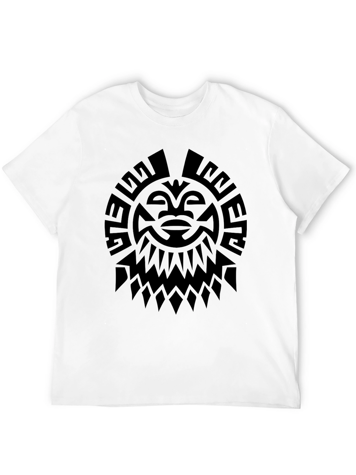 Tribal Sun Graphic Tee - Black