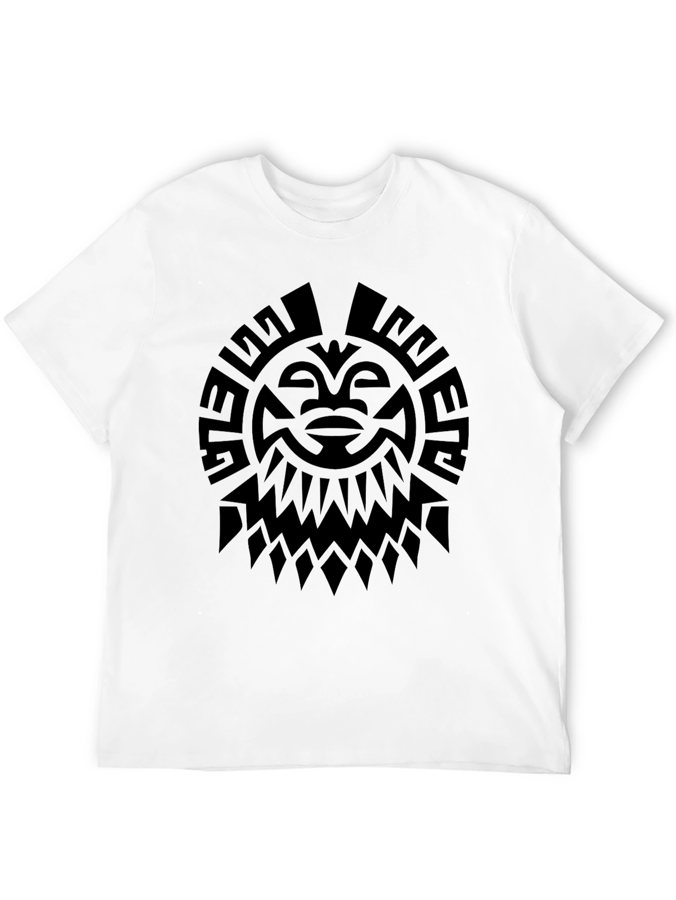 Tribal Sun Graphic Tee - Black