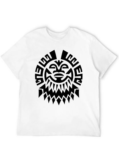 Tribal Sun Graphic Tee - Black
