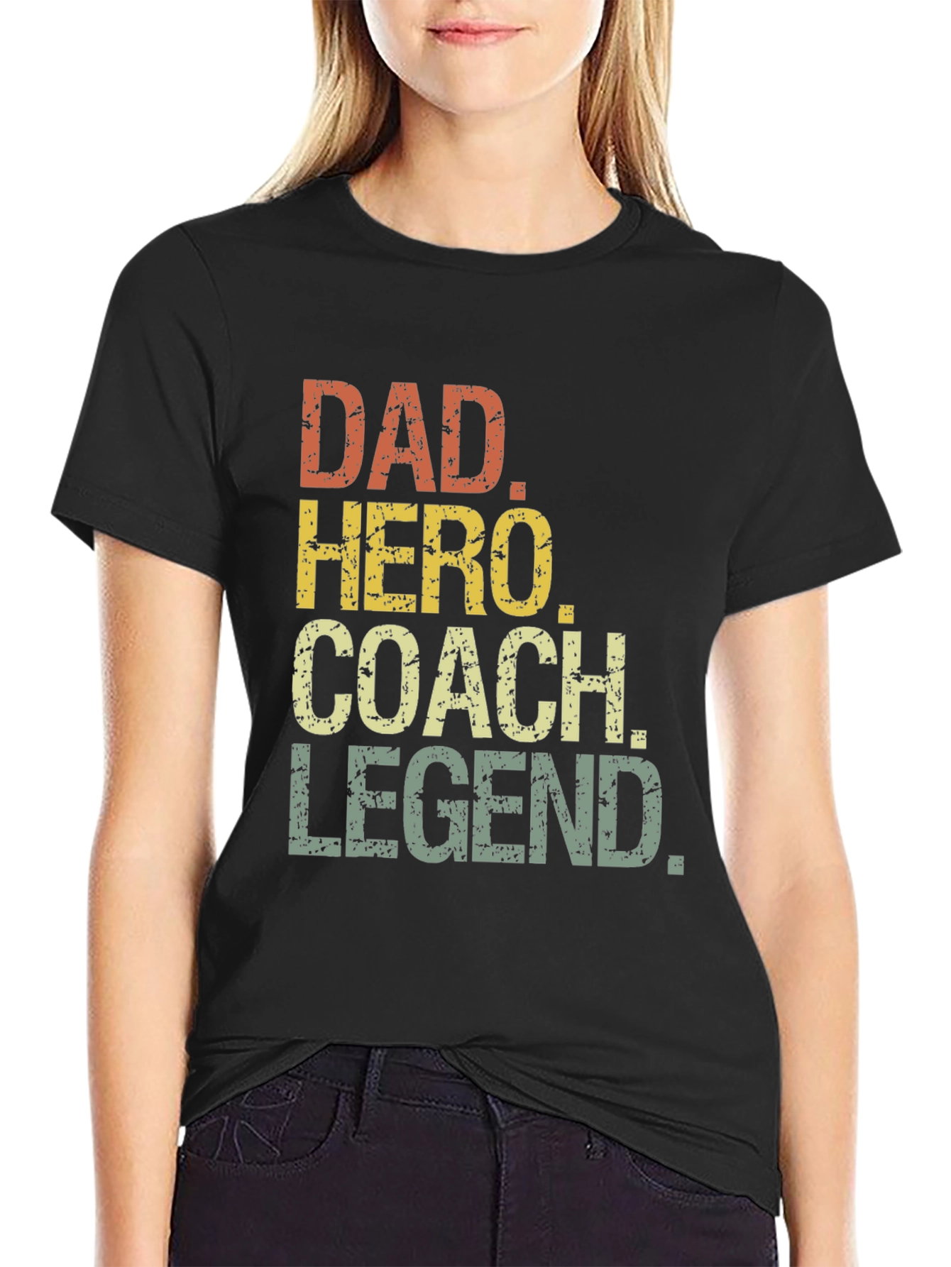 Dad Hero Coach Legend Mens T-Shirt