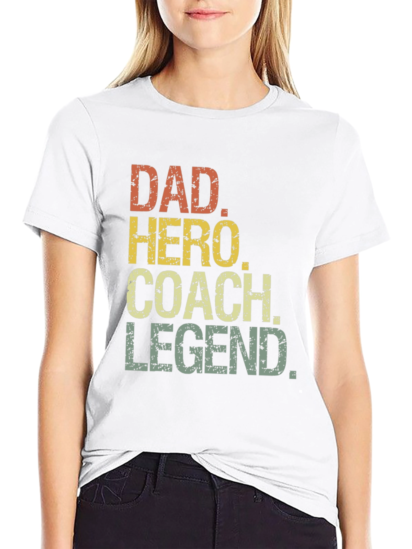 Dad Hero Coach Legend Mens T-Shirt