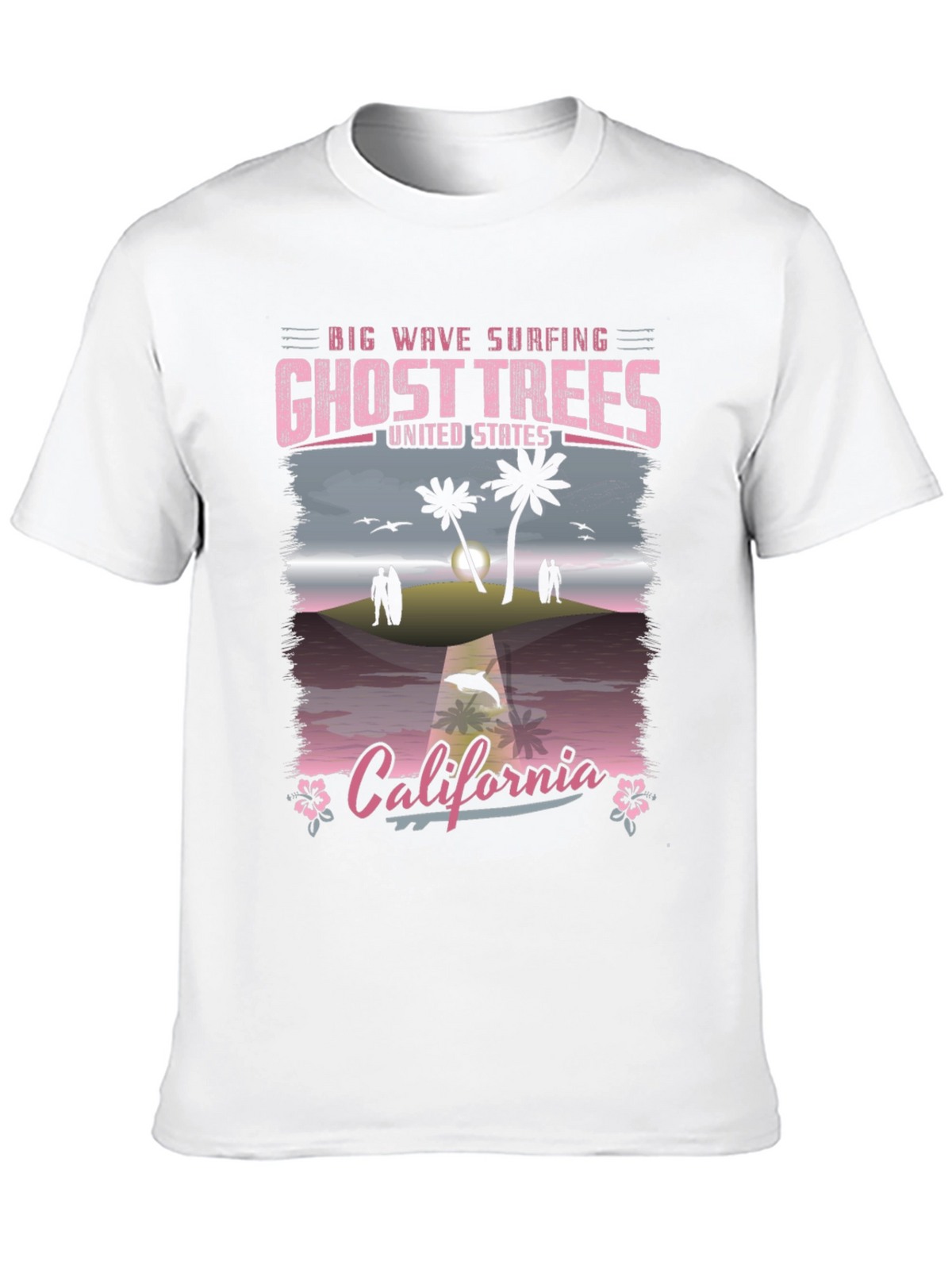 Ghost Trees California Surfing T-Shirt