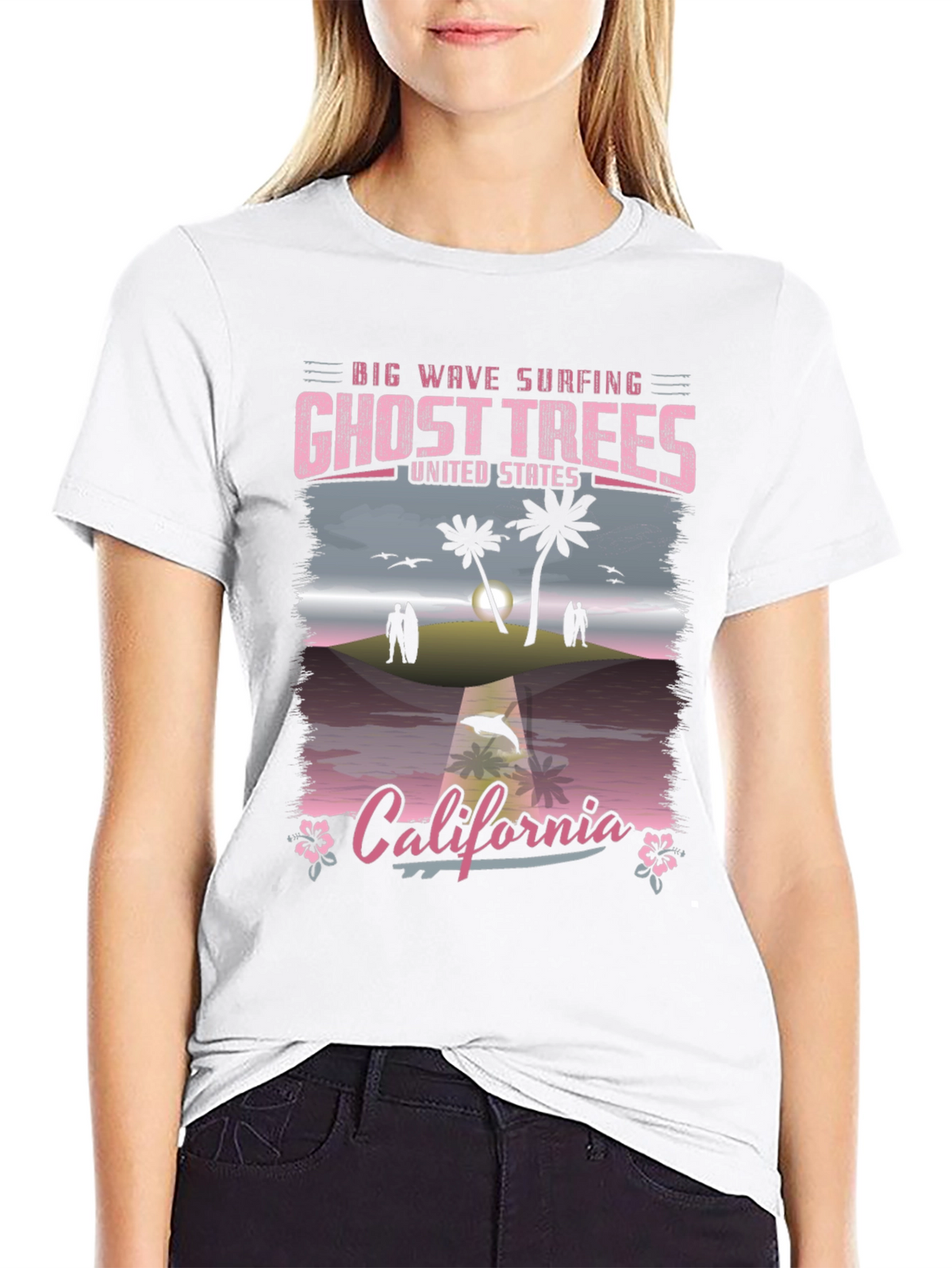 Ghost Trees California Surfing T-Shirt