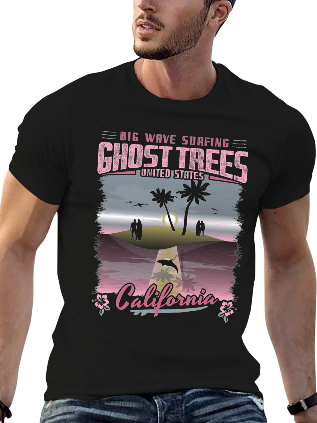 Ghost Trees California Surfing T-Shirt