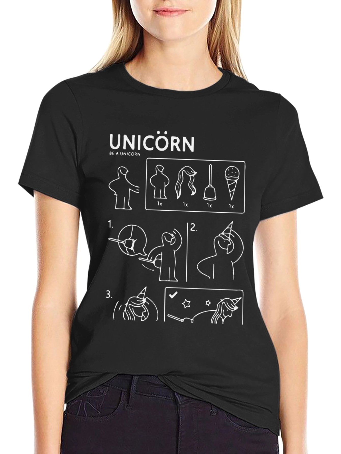 Unicorn T-Shirt - How to Be a Unicorn Graphic Tee