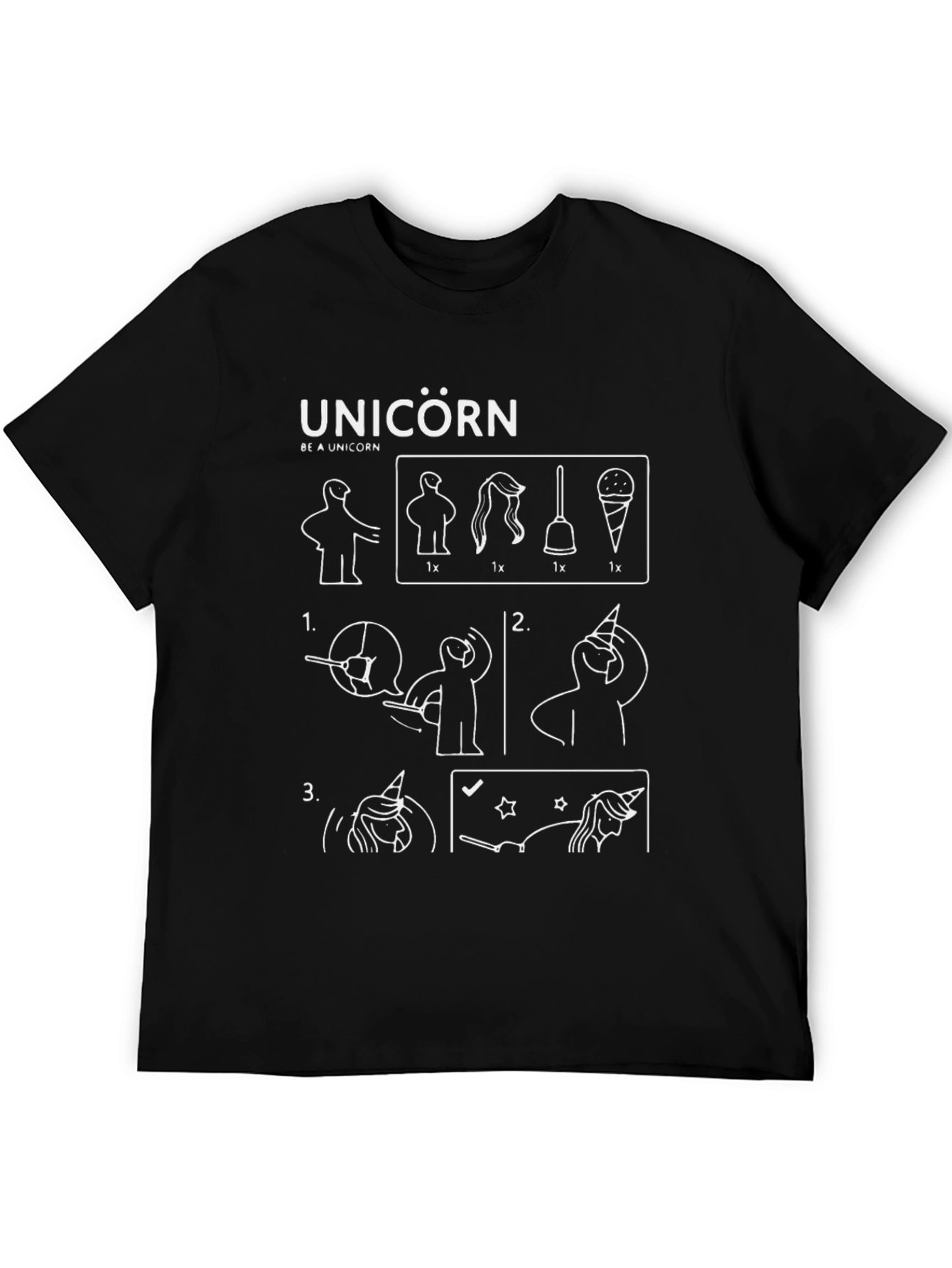 Unicorn T-Shirt - How to Be a Unicorn Graphic Tee