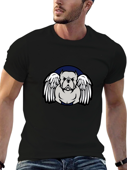 Pitbull Angel Wings Graphic T-Shirt