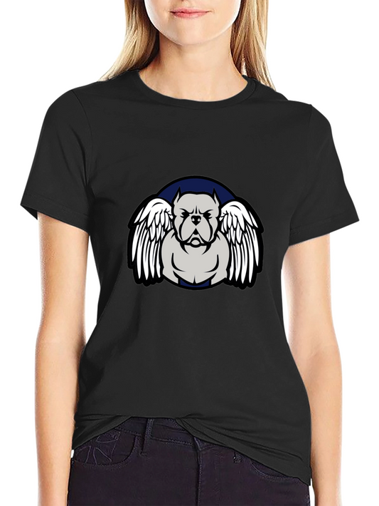 Pitbull Angel Wings Graphic T-Shirt