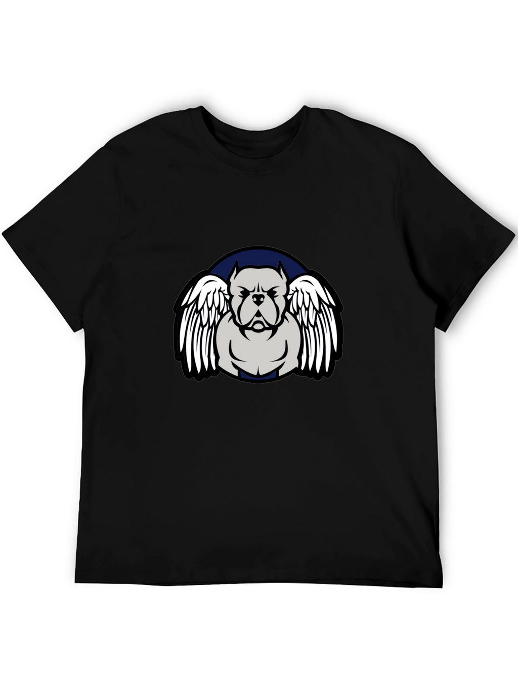 Pitbull Angel Wings Graphic T-Shirt