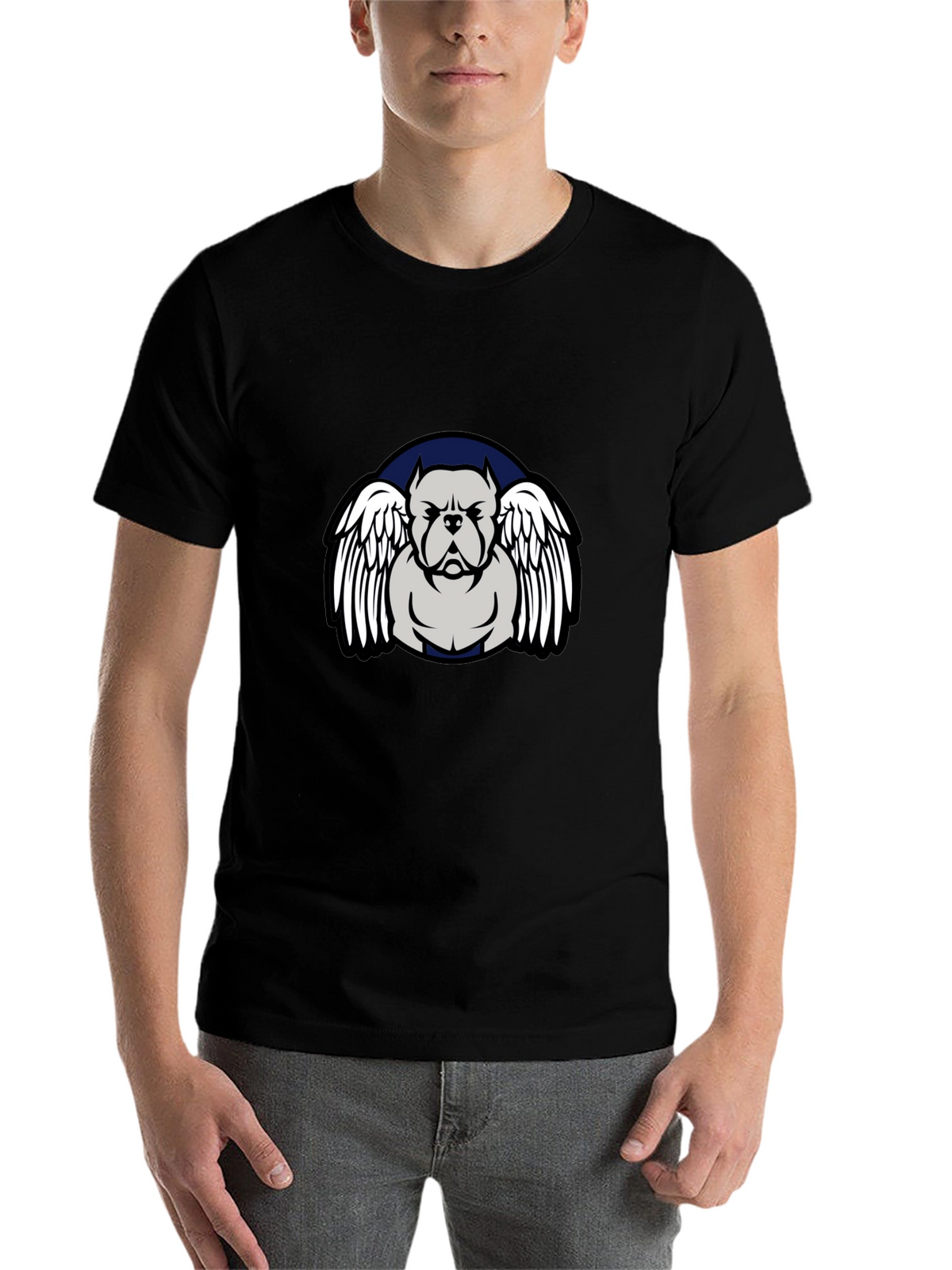 Pitbull Angel Wings Graphic T-Shirt