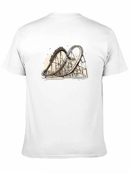 Roller Coaster Graphic Tee - Thrill Ride Design
