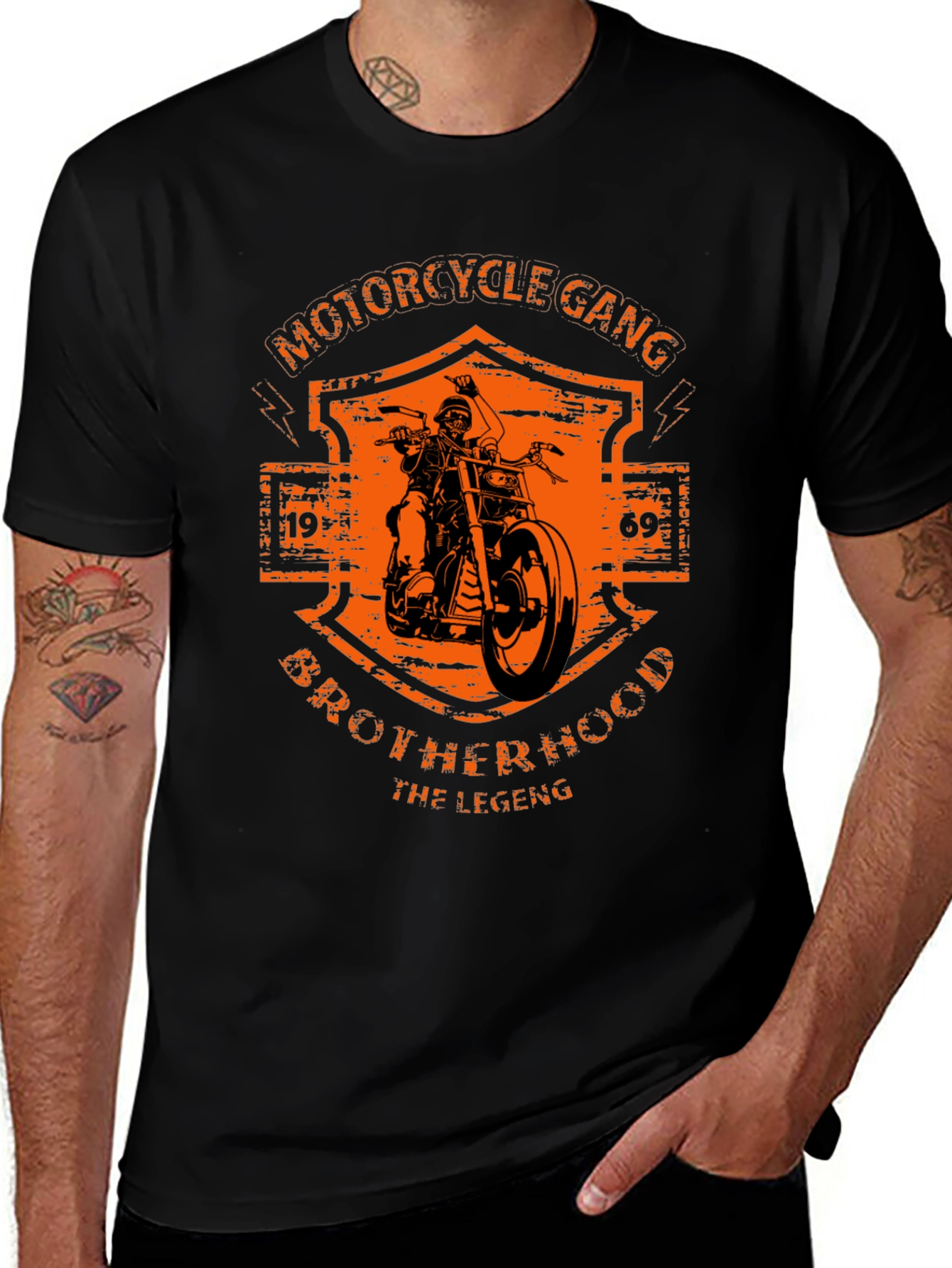 Motorcycle Gang Brotherhood Graphic Tee