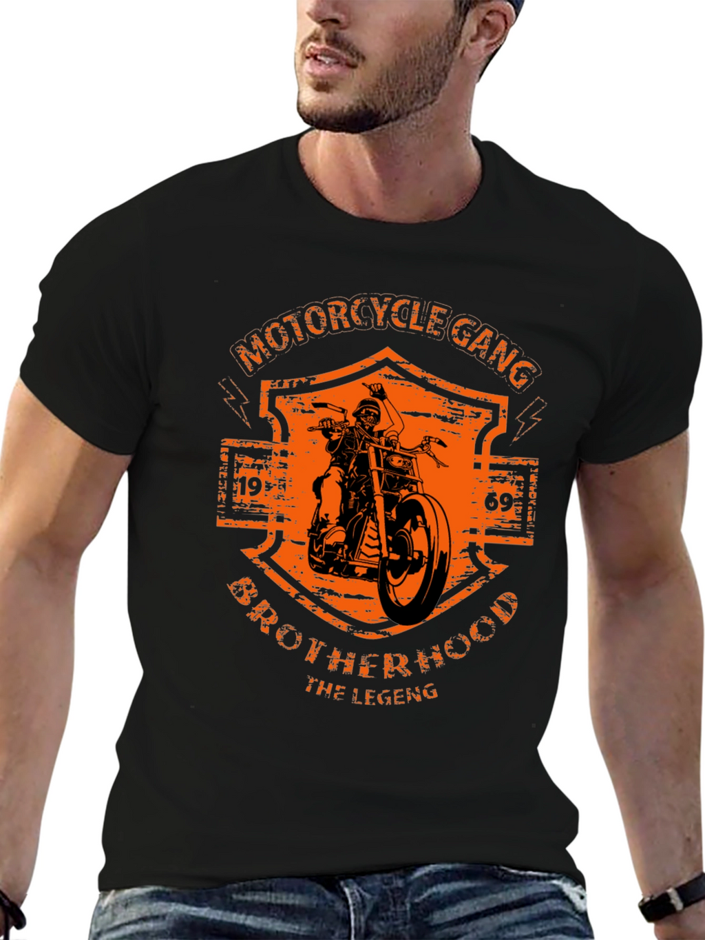 Motorcycle Gang Brotherhood Graphic Tee